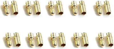 Produktbild von 10 Paar 3.5 mm Goldkontaktstecker | Hochstrom Stecker Buchse | 60A RC Verbinder