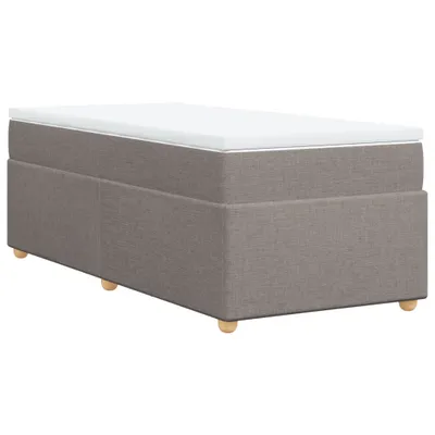 Produktbild von Boxspringbett mit Matratze Taupe 90x190 cm Stoff