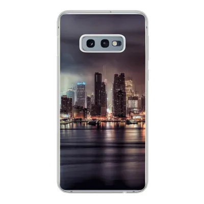 Produktbild von MuchoWow® Handyhülle Schutzhülle Hülle für Samsung Galaxy S10e New York - Sturm - Skyline Silikon Softcase Handy Hülle - Handy
