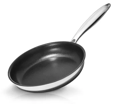 Image de Poêle antiadhésive de 20 cm, revêtement en céramique titane, en acier inoxydable, compatible induction et four