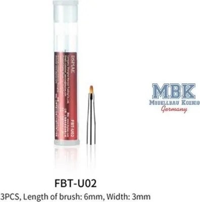 Produktbild von DSPIAE DSP-FBT-U02 DSPIAE Painting Tip / Pinselspitzen (3x)