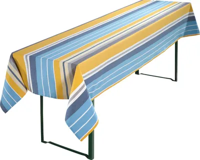 Produktbild von REDBEST Biertisch-Tischdecke blau-gelb 110x260 cm