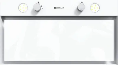 Produktbild von Globalo Floweri 60.2 Weißes Vordach | Abluft-Dunstabzugshaube mit Filter  | Unterbauhaube Einbau Dunstabzugshaube Lüfterbaustein