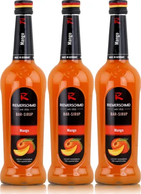 Produktbild von Riemerschmid Bar-Sirup Mango 0,7L - Cocktails Milchshakes (3er Pack)
