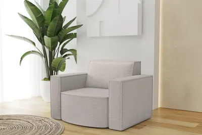 Produktbild von Sessel Designersessel PALMA in Stoff Ascot Pearl