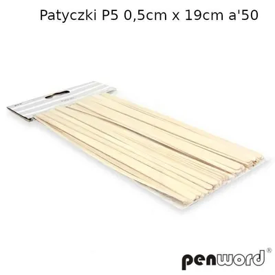 Obrázok produktu pre P5 tyčinky 0,5cmx19cm 50ks farba stromu p10