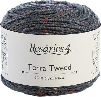 Produktbild von Rosários 4 Terra Tweed 5 Denim Strickgarn