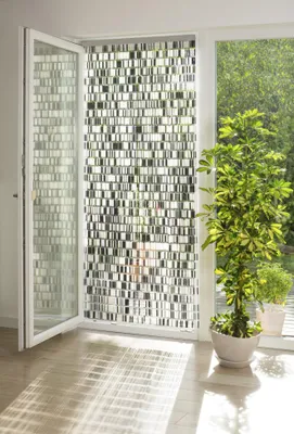 Produktbild von Conacord Türvorhang Tube schwarz-grau-beige 90 x 200 cm