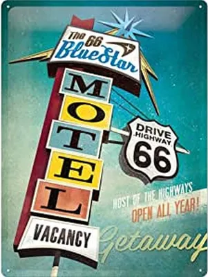 Produktbild von Nostalgic-Art - Blechschild 30 x 40 cm - Motel Bluestar