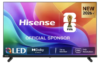 Zdjęcie produktu dla Hisense 40A5S, 101,6 cm (40"), 1920 x 1080 px, QLED, Smart TV, Wi-Fi, Czarny
