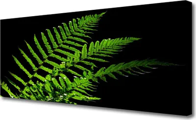 Produktbild von Tulup Leinwand-Bilder 125x50 Wandbild Canvas Kunstdruck Blätter Pflanzen