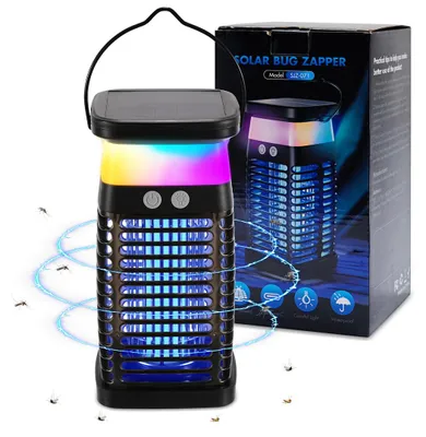 Produktbild von Peviasot Solar Insektenvernichter UV LED Elektrich Insektenfalle Mückenlampe Licht Mückenfalle Fliegenfalle Lampe