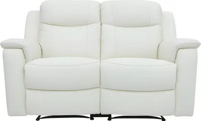 Produktbild von 2-Sitzer Ledersofa EVASION mit Relaxfunktion - weiß elfenbein