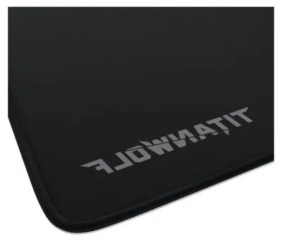 Produktbild von Titanwolf Speed Gaming Mauspad Schwarz 250 x 350mm - Tischunterlage in großer Größe - verbessert Präzision und Geschwindigkeit