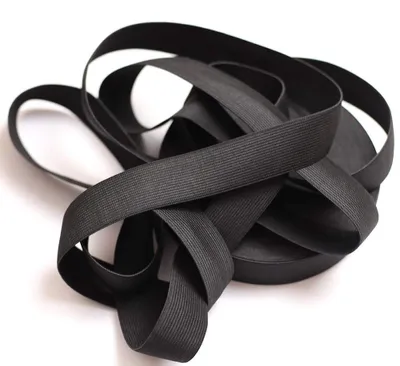 Elastikband 20 m, 3 cm breit, schwarz, Gummiband