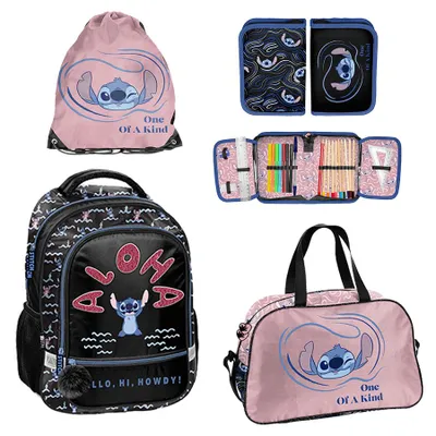 Zdjęcie produktu dla Zestaw szkolny 4-elementowy Plecak Stitch One of a kind Paso