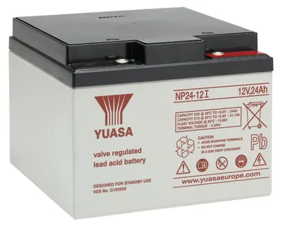 Obrázok produktu pre Olovená batéria Yuasa NP24-12I, 12V, 24 Ah, 166 x 175 x 125 mm