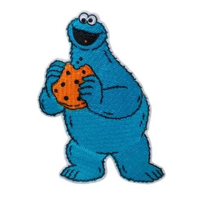 Produktbild von Mono-Quick Sesamstrasse Krümelmonster - Aufnäher, Bügelbild, Aufbügler, Applikationen, Patches, Flicken, zum aufbügeln, Größe: 8 x 5,5 cm