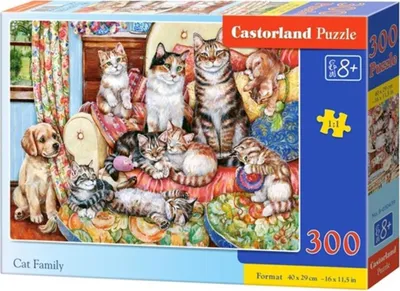 Image de Puzzle 300 pièces Famille de chats Castorland 30439