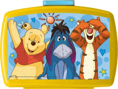Produktbild von p:os Kinder Brotdose mit Einsatz 'Winnie the Pooh', Melamin, mehrfarbig