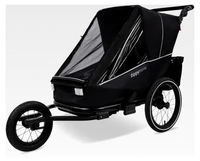 Produktbild von Sportlicher Kinderfahrradanhänger für ein Kind 3in1 Set Buggy Jogger Kinderwagen Fahrradanhänger