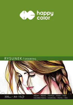 Immagine prodotto di Blocco da disegno A4 300g 15 fogli Happy Color