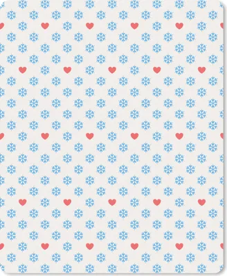 Produktbild von MuchoWow® Mauspad Mousepad Schneeflocke - Herz - Winter - Muster 30x40 cm - Mousepads - Maus Mat - Pad - Mausunterlage - Mausmatten