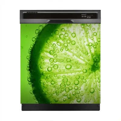 Produktbild von Magnete Dekorative 60x60 cm Küche Magnetmatte Spülmaschine - Limette Spritz Wasser