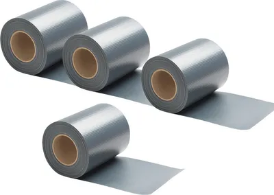 Produktbild von Aopunly Sichtschutzstreifen PVC Doppelstabmatten Zaun Windschutz 4 Rollen á 50m x 19cm Anthrazit