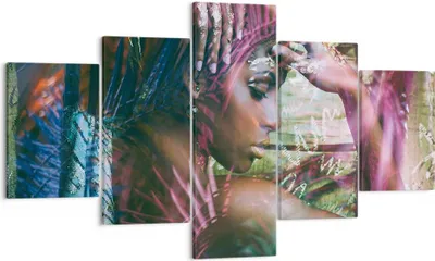 Produktbild von Bild auf Leinwand - Leinwandbild - frau modern - 125x70cm - Wand Bild - Wanddeko - Wandbilder - Leinwanddruck - Bilder - Kunstdruck - Wanddekoration - Leinwand bilder - Wandkunst - EA125x70-3501