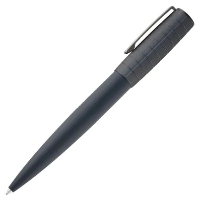 Imagen del producto de Bolígrafo HUGO BOSS, modelo Arche, estilo Bauhaus, color gris oscuro