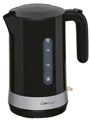 Zdjęcie produktu dla Clatronic WK 3840, 1,8 l, 2200 W, Czarny, Wskaźnik poziomu wody, Zabezpieczenie przed przegrzaniem, Bezprzewodowy