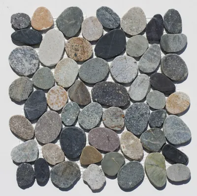 Produktbild von Mosaikfliesen - K-567 - Kieselstein Mosaik Bodenfliesen - Naturstein Fliesen Lager Verkauf Stein-Mosaik Herne NRW