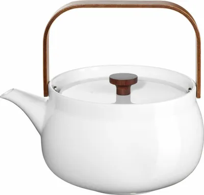 Obrázek produktu pro ASA Teekanne mit Holzgriff, white 22,7 x 18,3 cm, h. 20 cm, 1,5 l.