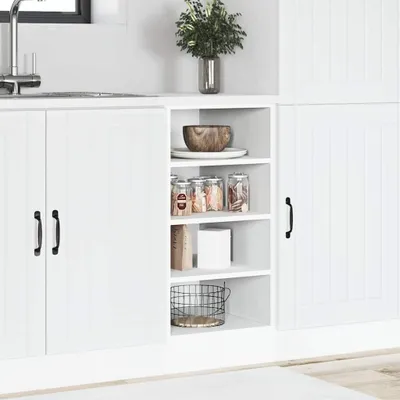 Produktbild von "2026 Aktion"Unterschrank/Sideboard Küche Moderne - CLORIS - Buffetschrank - Riga Weiß 40x44,5x81,5 cm Holzwerkstoff - DEMöbel9080224