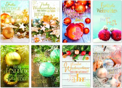 Produktbild von Weihnachten 100 Weihnachtskarten mit Umschlag á€ 1,25