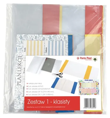 Zdjęcie produktu dla Paczka okładek dla 1-klasisty + plan lekcji