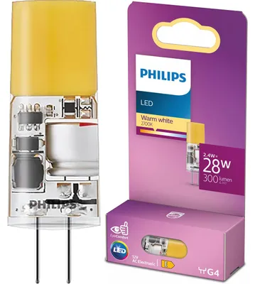 Zdjęcie produktu dla Philips Kapsułka 28 W kapsułka G4, 2,4 W, 28 W, G4, 300 lm, 15000 h, Ciepłe białe