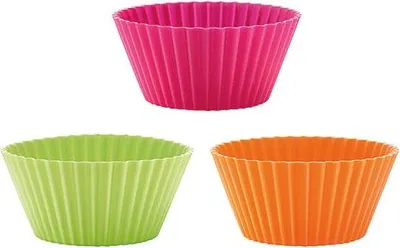 Produktbild von Lékué 880322, Cupcake-/Muffin-Cups, -60 °C, 220 °C, Mehrfarbig, Silikon, China