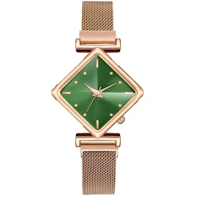 Produktbild von Stylische Casual Uhr in Gold und Grün für Frauen KP33523