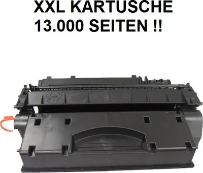 Image de Cartouche toner XXL compatible HP CE505X, 05X, Canon Cartridge CRG 719 H black noir 13.000 pages capacité  pour LaserJet P2053, P2054, P2055, P2056, P2057