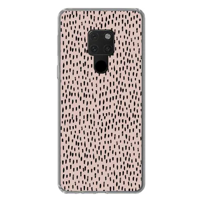 Produktbild von MuchoWow® Handyhülle Schutzhülle Hülle für Huawei P40 Lite Polka dots - Rosa - Schwarz Silikon Softcase Handy Hülle - Handy