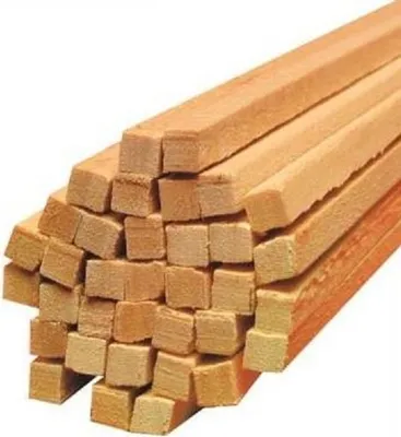 Produktbild von Zuckerwattestäbe 100 Stück 30 cm Holz Vierkantstäbe für Zuckerwatte Ø 4 mm Länge