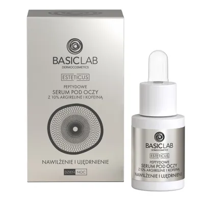 Produktbild von Pod očné sérum BasicLab Esteticus s peptidmi s 10% argireline a kofeínom, 15ml