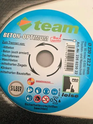 Produktbild von Disc Diamant Trennscheibe Beton-Optimum 230 x 10 x 22,23 mm