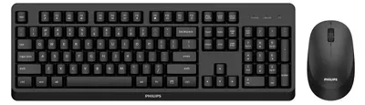 Immagine prodotto di Set tastiera e mouse wireless PHILIPS SPT6307BL/00 nero