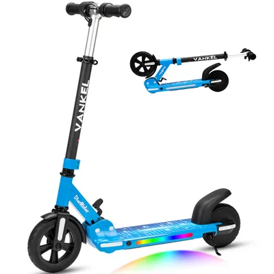 Produktbild von Kinder E-Scooter ab 6 Jahren, 150W Elektrischer Kinderroller bis 14 km/h, Klappbar & Höhenverstellbar, bis 50 kg, Blau