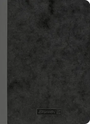 Produktbild von Brunnen 104367290 - Einfarbig - Schwarz - A6 - 96 Blätter - 90 g/m² - Kariertes Papier