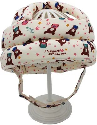 Imagen del producto de Casco de seguridad para bebés, ajustable, suave, casco protector para niños pequeños, protección para la cabeza