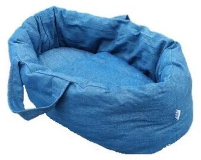 Produktbild von Hollie Puppentragetasche Jeans Tragetasche Puppen Reisebett Jeansblau